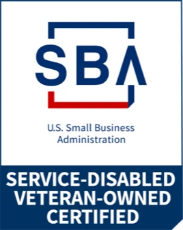 SBA Service-Disabled Veteran-Owned Certified badge